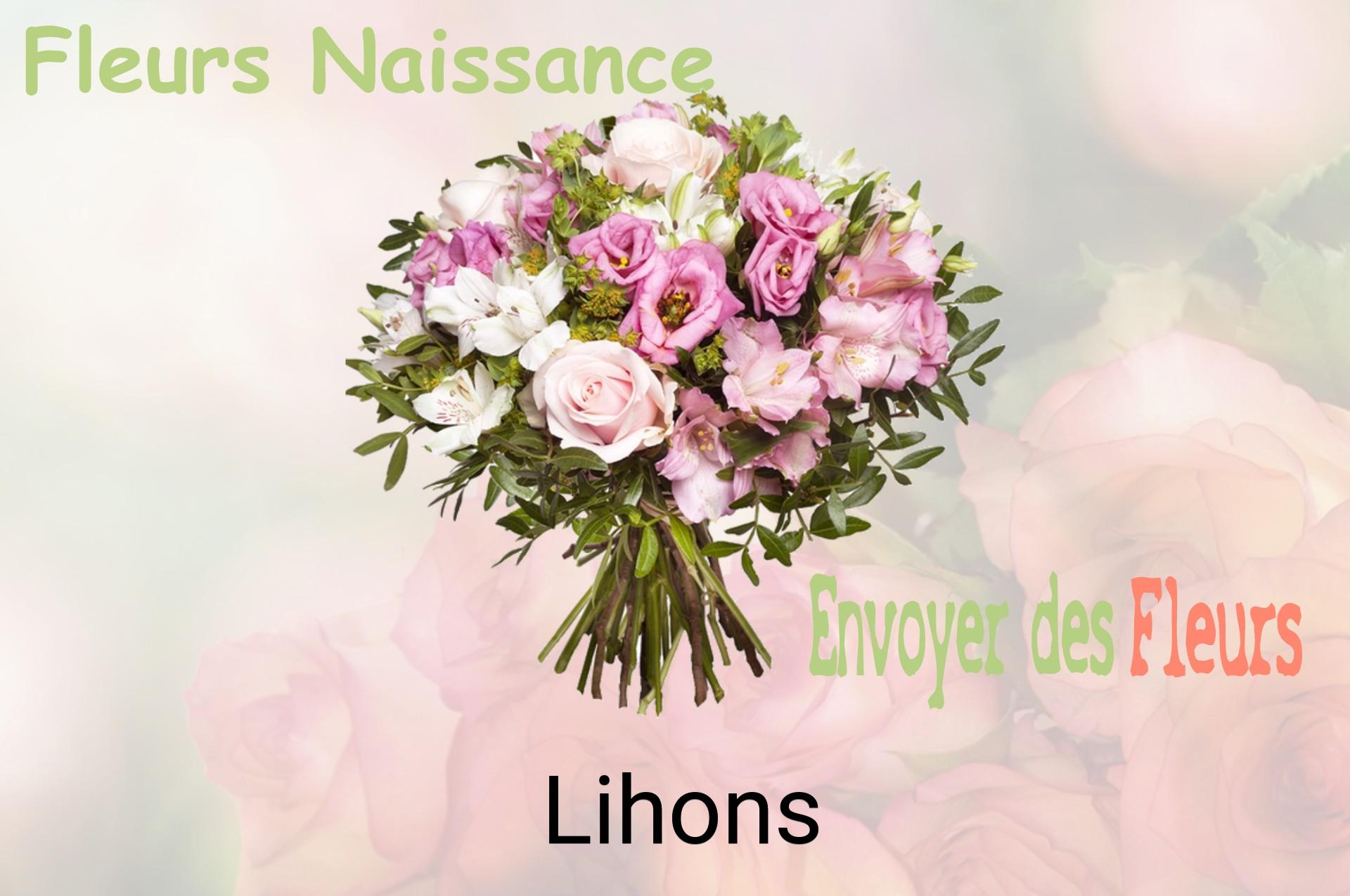 Bouquet de fleurs de naissance livré à Lihons